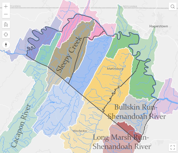 Map Of Eastern Panhandle Wv Eastern Panhandle Residents: Find Your Watershed – Wv Rivers